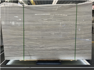 Greek White Wood  Marble Slabs