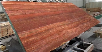 Red Travertine Slabs