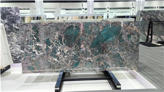 Brazil Amazon Green Quartzite Luxury Stone Slab Tiles