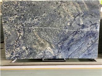 Azul Bahia Granite Slabs For Wall Decor