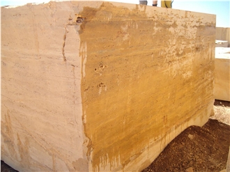 Yellow Travertine Blocks