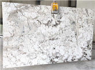 Cristallo White Granite Slabs