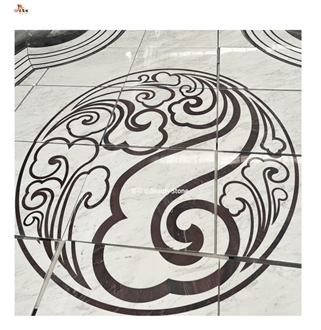Abstract Pattern Of Auspicious Clouds Waterjet Medallions