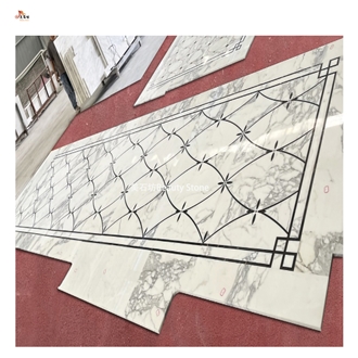 Calacatta Carrara Marble For Waterjet Marble Pattern