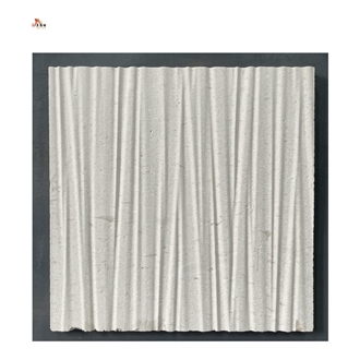 CNC Wave Design Limestone Home Decor Panels