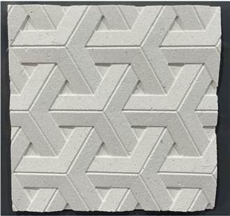 Limestone CNC Carved 3D Wall Decor Panels