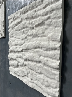 Limestone CNC Wall Panels Flower Design