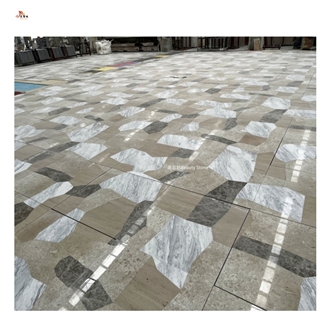 Random Splicing Design Waterjet Medallions Floor