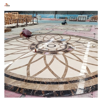Simple Round Waterjet Inlay Medallion Pattern