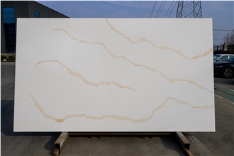 8057 CALACATTA GOLD Quartz Slabs