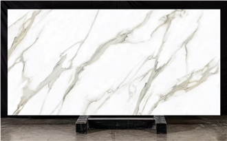 CALACATTA  GREY  Printed Quartz Slabs