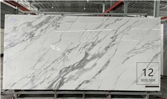 Polished Italian White Sintered Stone Slabs