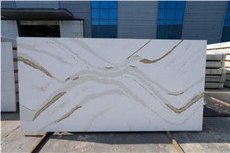 YF005 CALACATTA Quartz Slabs