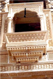 Decorative Stone Jaali Window Frame