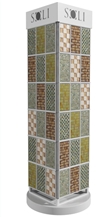 Rotary Display For Mosaic Sample Display Solution