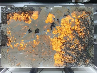 Transparent Pandora Granite Slabs Tiles