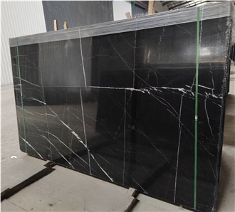 China Nero Marquina Marble Slab And  Tiles