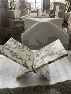 Calacatta Viola Marble Book Stand Home Decor Products