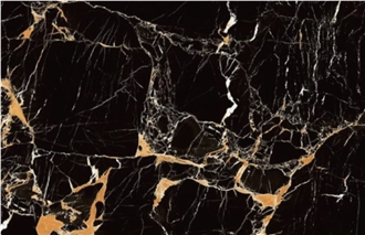 Wholesales Black Stone Portoro Gold Marble Slab