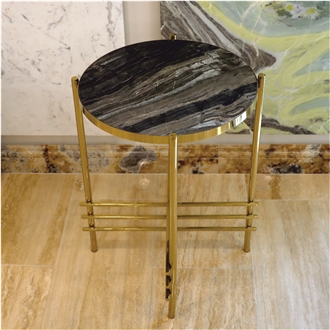 Zebra Black Marble  Coffee Table