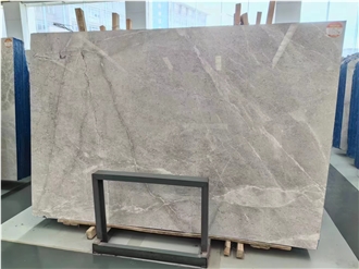 Castle Grey Marble Tundra Light Gray Marble Slab In China