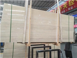 China Ginkgo Wood Marble Slab Interior Decoration Tiles Use