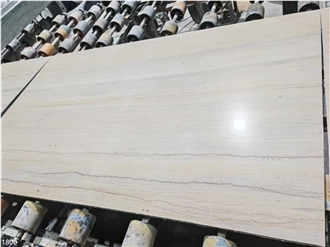 Ginkgo Wood Grain Marble Slabs Wooden Beige Stone Tile