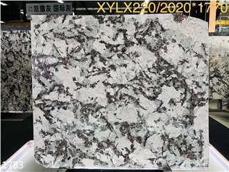 Splendor White Granite Slabs Snow Mountain Orchid