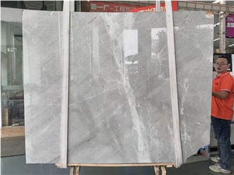 Turkey Castle Grey Marble Polished Slab For Outdoor Flooring