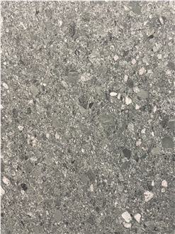 Verde Salvan Conglomerated Stone Leathered Slabs