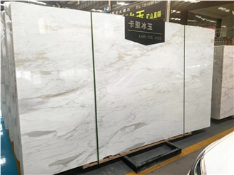 Cary Ice Jade Marble Slab Wall Tiles