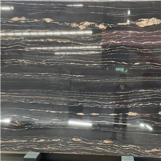 Nero Portoro Vena Fine Marble Slabs