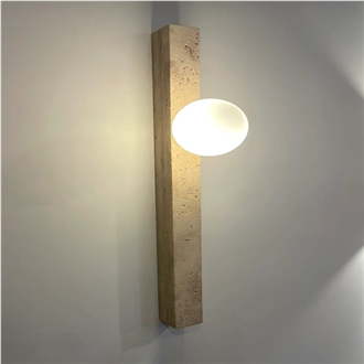 Rectangle Travertine Wall Sconce Home Decor Products