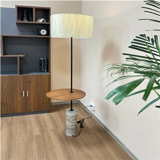 Travertine Night Stand Lamp Home Decor Products