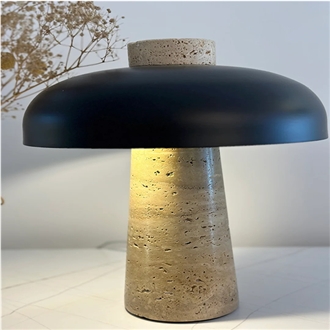 Travertine Stone Table Lamp Home Decor Products