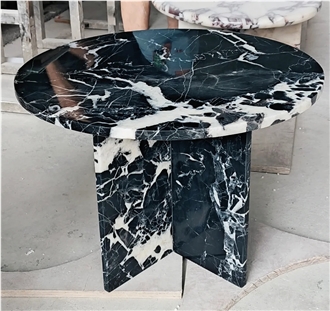 Wholesale Noir Grand Antique Black Marble Table On Sale