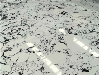 Flower Blancas Engineered Marble Slabs For Wall Floor Stone