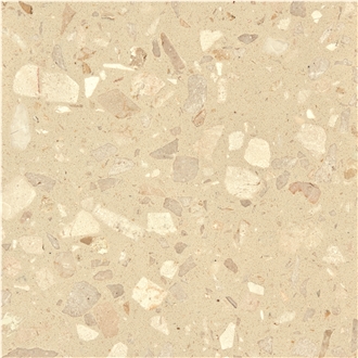 Top Quality Beige Artificial Stone Slab China Terrazzo Tiles