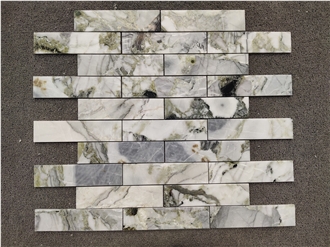 Ice Jade Green Marble Bricks Mosaic Tiles