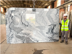 Iran Black & White Marble Slabs - CLIFF S1