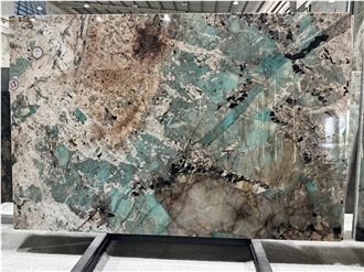 Brazil Amazon Green Quartzite Luxury Stone Slabs