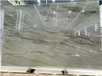Brazil Aquarella Quartzite Natural Slabs For Feather Wall