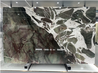 Brazil Glacier Green Jade Slabs Back Lighthing Though Stone