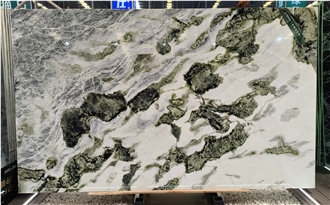 China Green Jade Natural Marble Slabs