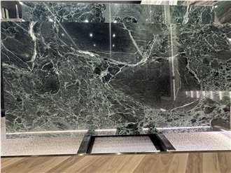 Italy Prada Green Natural Marble Big Slabs  For Wall Tiles