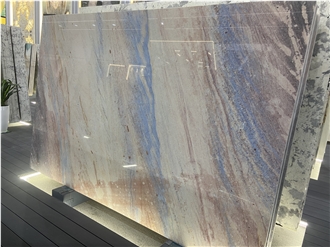 Bethany Blue Quartzite Slabs In Polished Suface