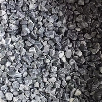 Dark Grey Mable Washed Crushed Stone,Tumble Gravel
