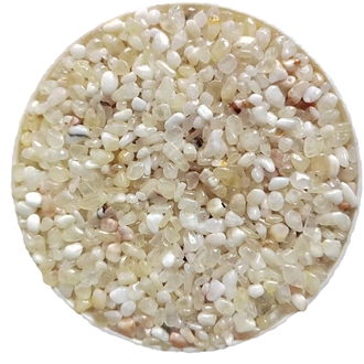 Tumbled Semi White Jade Onyx Crushed Stone,Beige Gravel