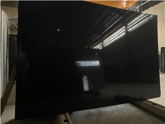 Natanz Black Granite Slabs Tiles