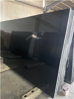 Natanz Black Granite Slabs Tiles